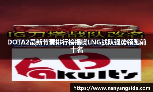 DOTA2最新节奏排行榜揭晓LNG战队强势领跑前十名