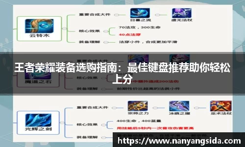 王者荣耀装备选购指南：最佳键盘推荐助你轻松上分
